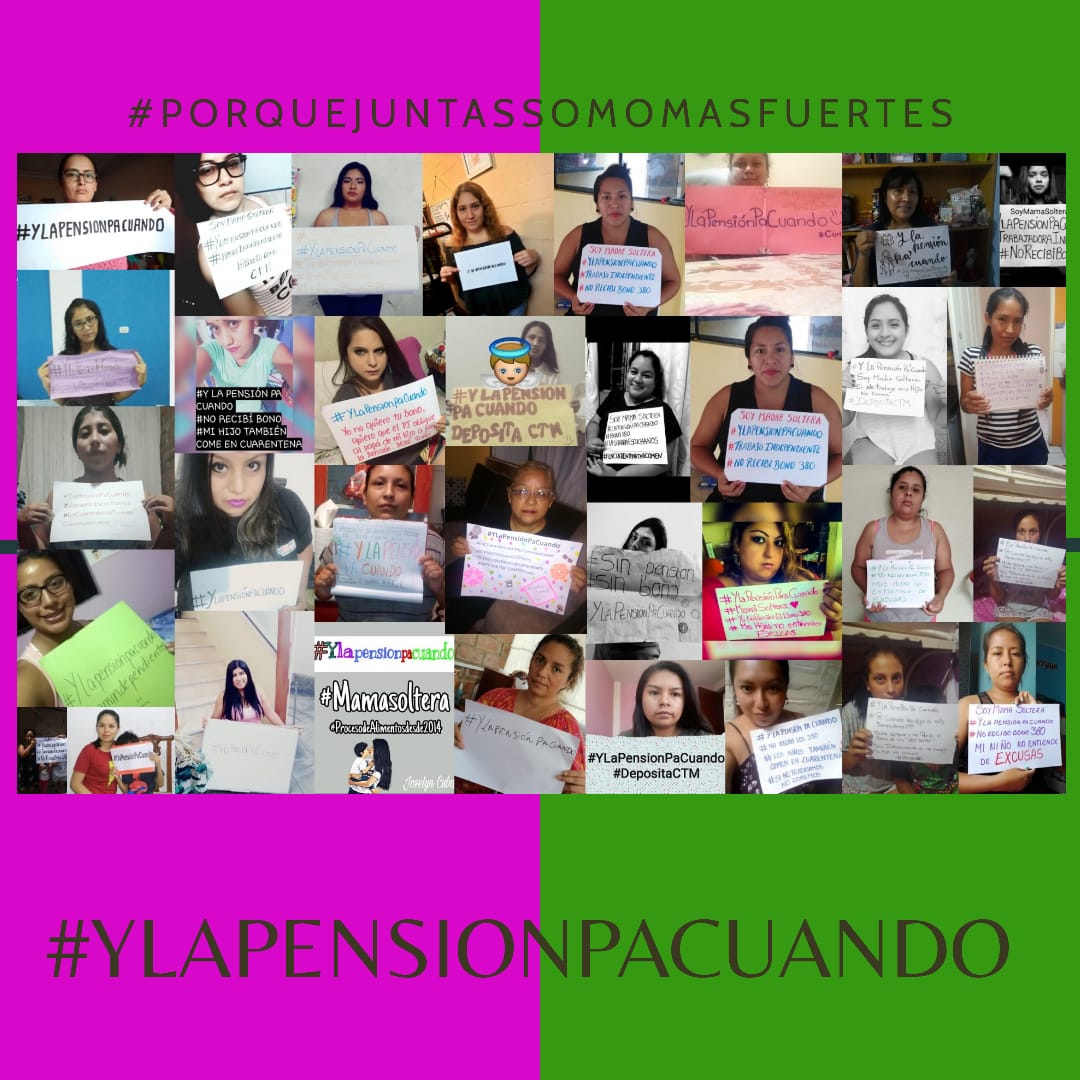 y_pension's tweet photo. @MartinVizcarraC @ToniAlvaL Los alimentistas también son una población vulnerable. Sin pensión, sin justicia, sin bono, sin canasta, sin CTS, sin AFP, sin ayuda del estado.
Pedimos sean considerados en los bonos del estado.
#YoMeQuedoEnCasa pero #ylapensionpacuando ?!! https://t.co/mqYOwRs3IQ