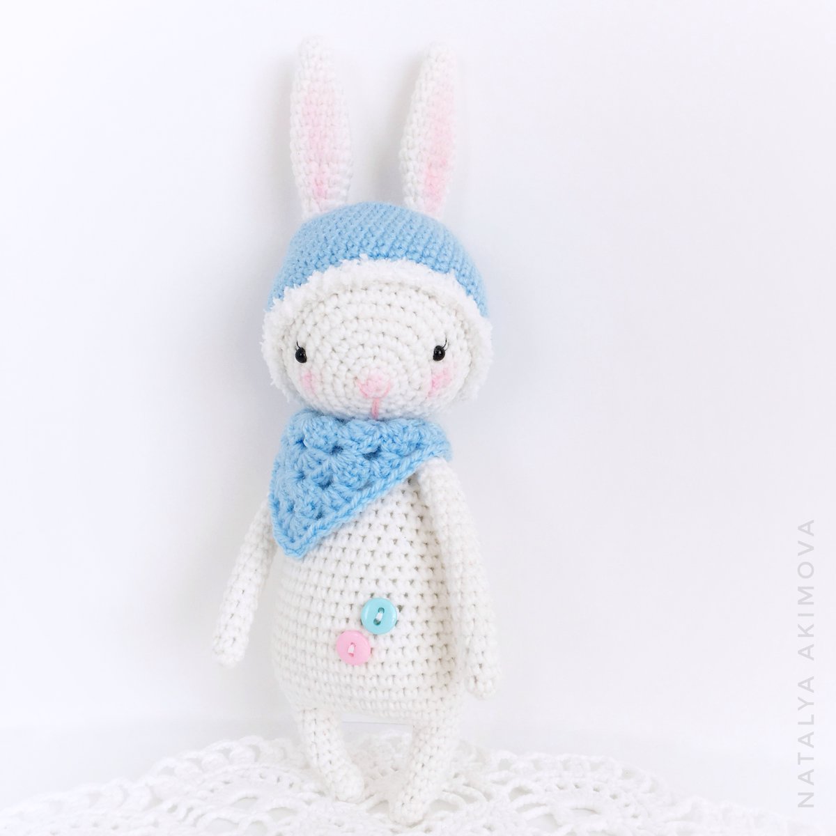 AkimikyT's tweet photo. Excited to share the latest addition to my #etsy shop: Little amigurumi bunny. Crochet animal toy. Christmas or birthday gift for a child. Newborn photo prop https://t.co/jSSObDxc8D
 #white #birthday #christmas #blue #amigurumibunny #crochetbunny #crochettoy #stuffedbunny https://t.co/Ik4kOQbkTn