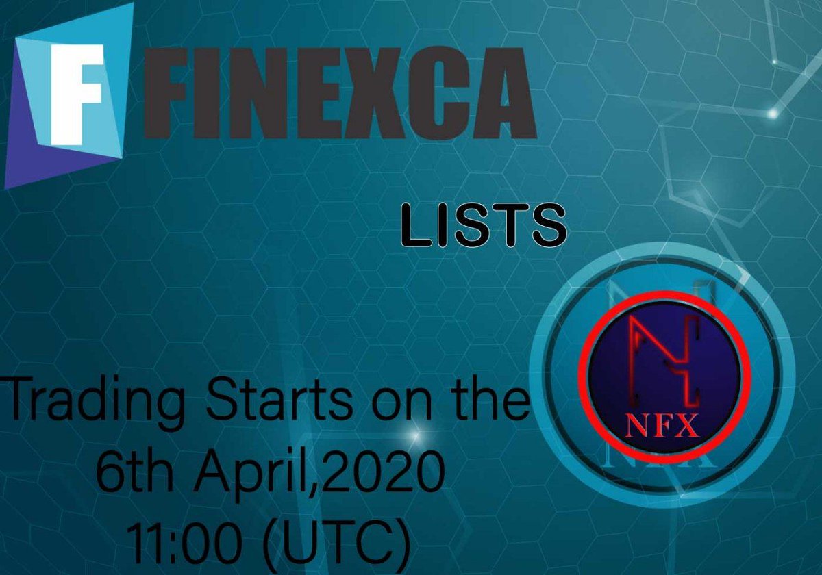 FinexcaHQ's tweet photo. New listing trading will start tomorrow by 11:00 UTC
Nimfex Token . https://t.co/Wza97MkLtl