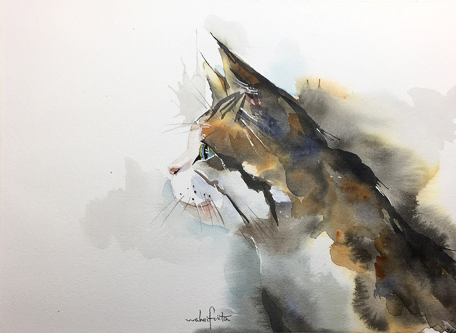 「 Good morning! I like all living things.」|わへい水彩画@京都水彩画塾塾長のイラスト