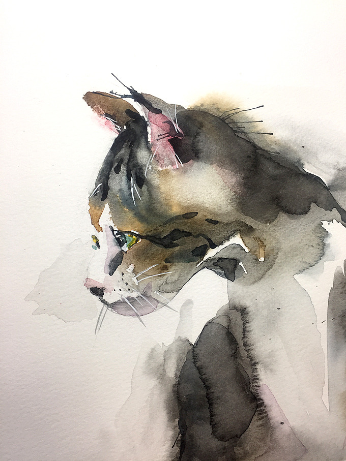 「 Good morning! I like all living things.」|わへい水彩画@京都水彩画塾塾長のイラスト