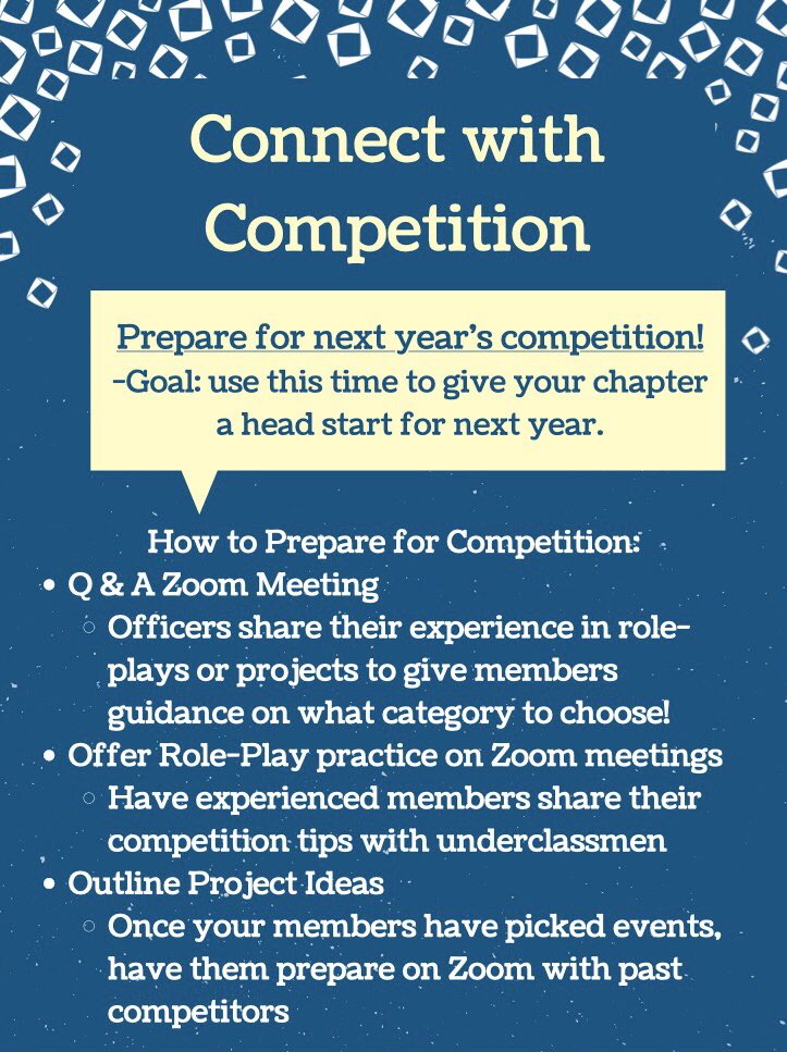 We’re excited to officially release our Virginia DECA Guide to the Quarantine! We know this is a difficult time and want to support you as best we can. Check out the graphics to see how you can stay connected with your leadership team, chapter, and competition!#VADECAvision
