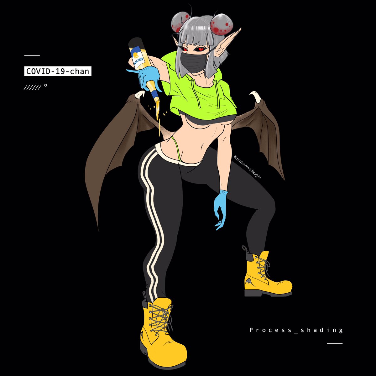 Cipher_smash's tweet photo. COVID-19-chan pouring one for the homies. Ps. Stay tf inside.
#covid19 #covid19chan #personification #persona #gininka #anthromorphism #anime #characterdesign #corona #coronavirus #waifu #art #artistsoninstagram https://t.co/WA26RaRzaY