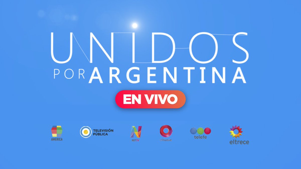 trottanico's tweet photo. Es un tiempo de compromiso, de pensar en el otro, de ser solidarios. Los grandes desafíos demandan la unidad de todas y todos. Gran iniciativa #UnidosPorArgentina, gran mensaje de los canales de la tv abierta al transmitir en simultáneo. https://t.co/oqaeRqfoeI