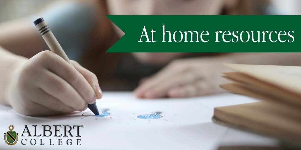 AlbertCollege's tweet photo. Looking to keep kids busy and learning outside of class time? Access educational videos and practice exercises for students online through Khan Academy. Find this and other at home resources on our blog at https://t.co/6uqKqzzmnq. #ACAcademics https://t.co/3LTEPzLJmJ