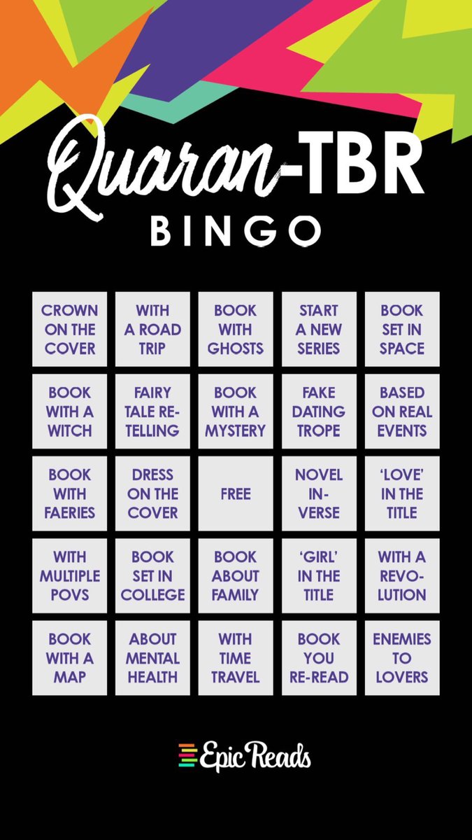 Am I going to choose what I read next based solely on what will help me get bingo on this QuaranTBR card?? Yes