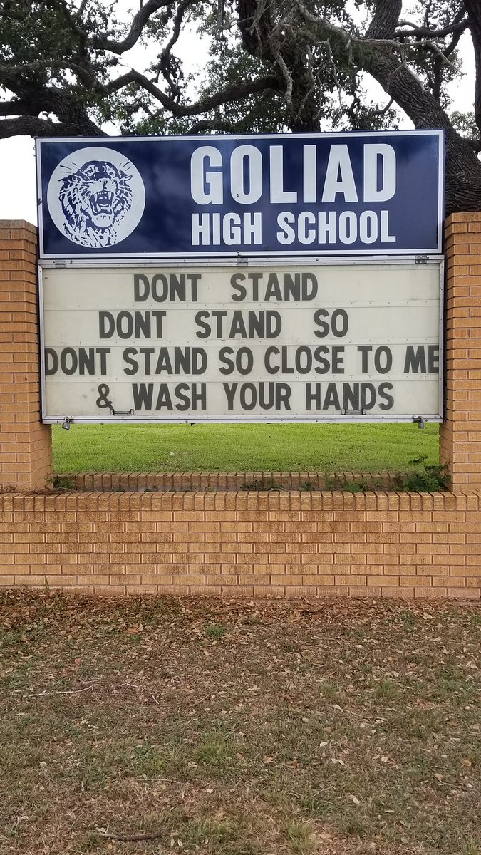 GoliadHS's tweet photo. Public service announcement from GHS!! ~Stay well https://t.co/NAdqSMk9Yu
