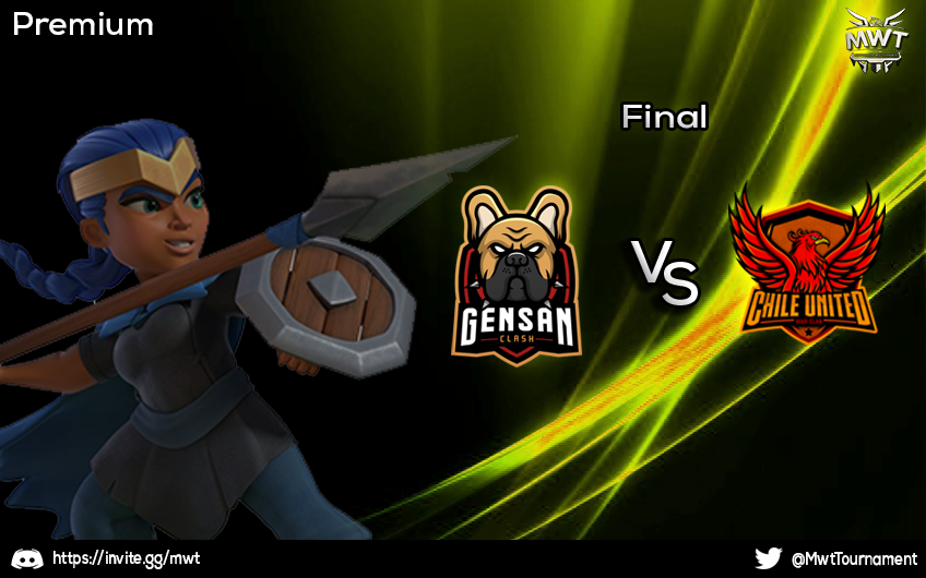 Cojan asiento y disfruten de la gran final de Premium entre 
<a href="/ClashGensan/">GENSAN CLASH</a> y <a href="/CHILEUNITEDCoC/">CHILE UNITED</a> 
2 horas y 30 ataques para saber quien se proclamará campeón !🎉 Go MWT !
No te pierdas y ves corriendo al canal de <a href="/DiegoVnzlaYT/">DiegoVnzlaYT</a> 
youtube.com/channel/UCdrQE…