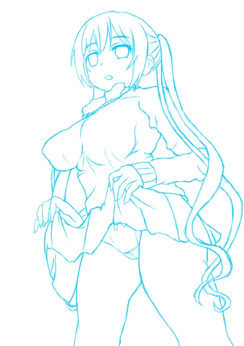 最近ブレンド・Sを観て夏帆ちゃんを描いてます!#日向夏帆 