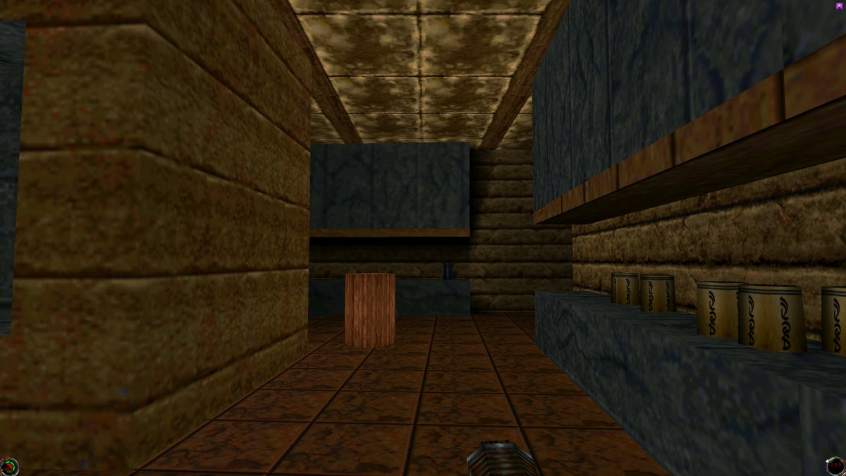 The Return to Sulon is a pretty rough looking level overall, but the Aztec-like environment is a nice change from Imperial-grey hallways. At some points it almost reminds me of Thief: The Dark Project.