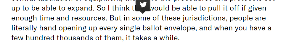 This is what Tammy Patrick was talking to me about, when she said assuming that local election offices can do what they should to ensure smooth mail elections just defies the actual logistics and resources available.  https://theappeal.org/politicalreport/how-states-can-shore-up-mail-voting/