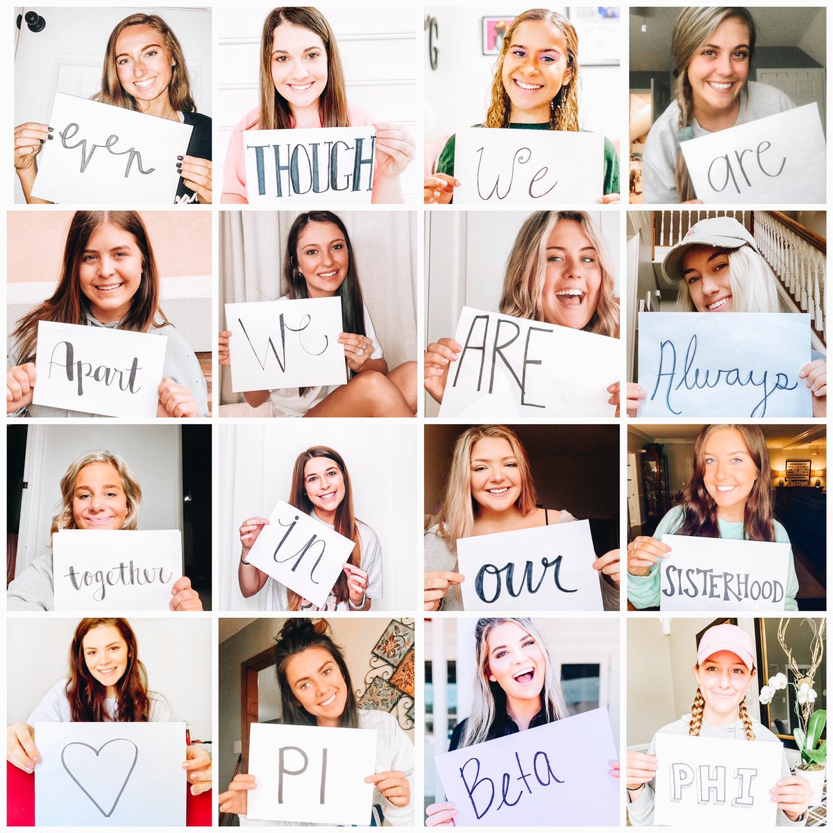memphispiphi's tweet photo. Missing all of our sisters right now. Just because we are not physically together, doesn’t mean we are not there for each other. Sending so much love to all from our girls at TN Delta 🤍 https://t.co/76ZZCcZxWm