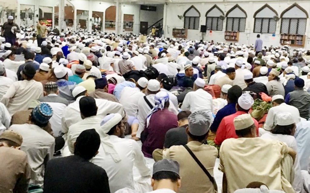 praying together in close proximity and the culture of handshaking, hugging, kissing as a show of love and brotherhood among the Tabligh fraternity                1545/3483 cases (44.36%) were linked to the Ijtima’ Tabligh at Sri Petaling (4/4/2020) on 28/2-1/3