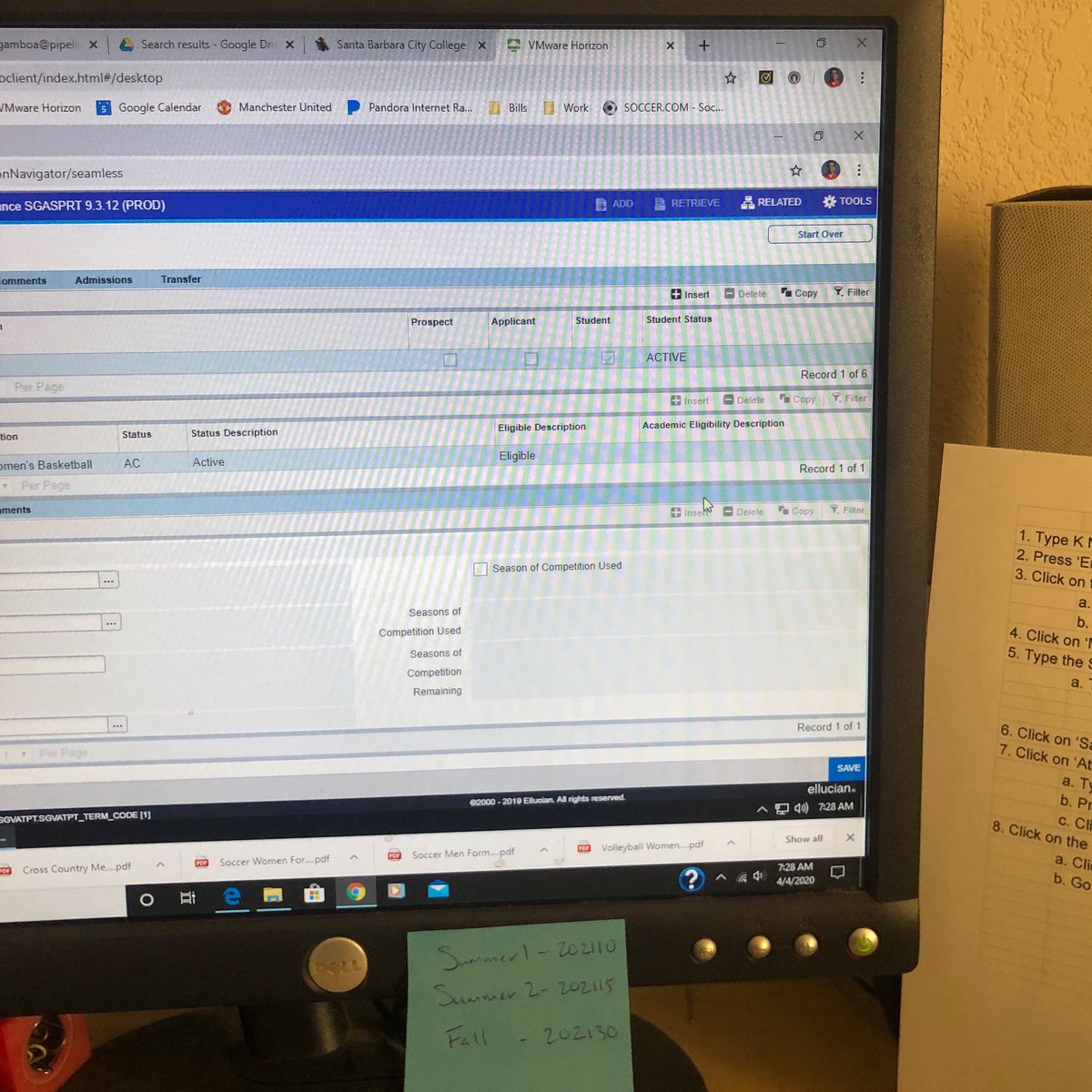 Gamboa_Official's tweet photo. Summer I &amp; II Priority Registration for eligible student athletes is Monday, April 6 at 8am. 
Check your registration date on Pipeline. If you have any questions, email me at magamboa@pipeline.sbcc.edu 
#StudentFirstAthleteSecond https://t.co/zpKZKn8PRC