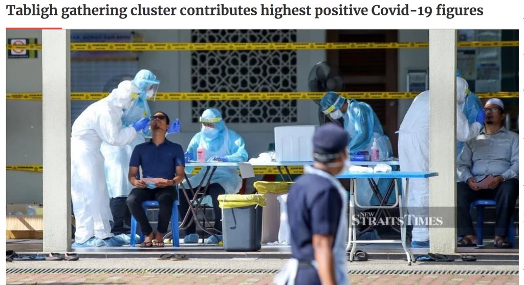 If the total Tabligh positive cases are known a crude non-robust analysis can be made comparing Tabligh CFR vs CFR others.MOH has detected five generations of positive COVID cases  that were ah linked to the tabligh gathering.711 cases had infected their families