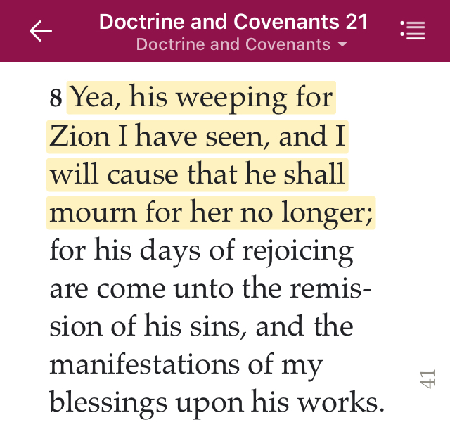 11. That longing made a difference to God. Check this out from the first revelation given to the Church as a whole: