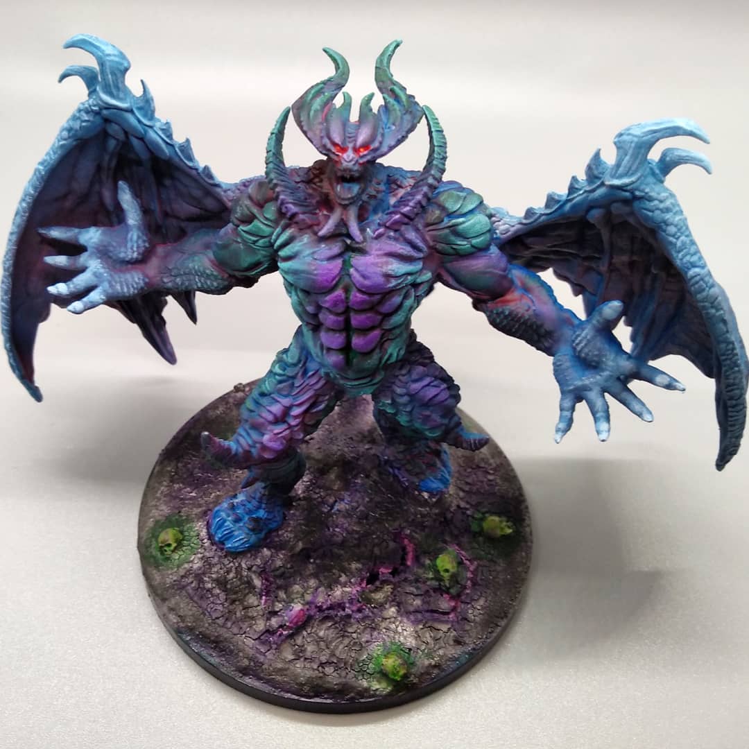 magic_minstrel's tweet photo. Warcraft Pit Fiend
#miniatures #paintingminis #boardgames #tabletop #miniaturepainter #commissionpainter #modelpainter #brushforhire #model #minis #painting #coolminis #fantasy #creative #pitfiend #wow #warcraft #warcraftart #critterspaint #ttrpg #rpg #dnd #reaperpaints https://t.co/qafV9WHzOY