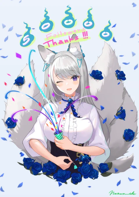 5万フォロワーありがとうございます!いつもリプリツ励みになっています、今後も楽しく描くことを目標に続けていけたらと思いますのでよろしくお願いします! 