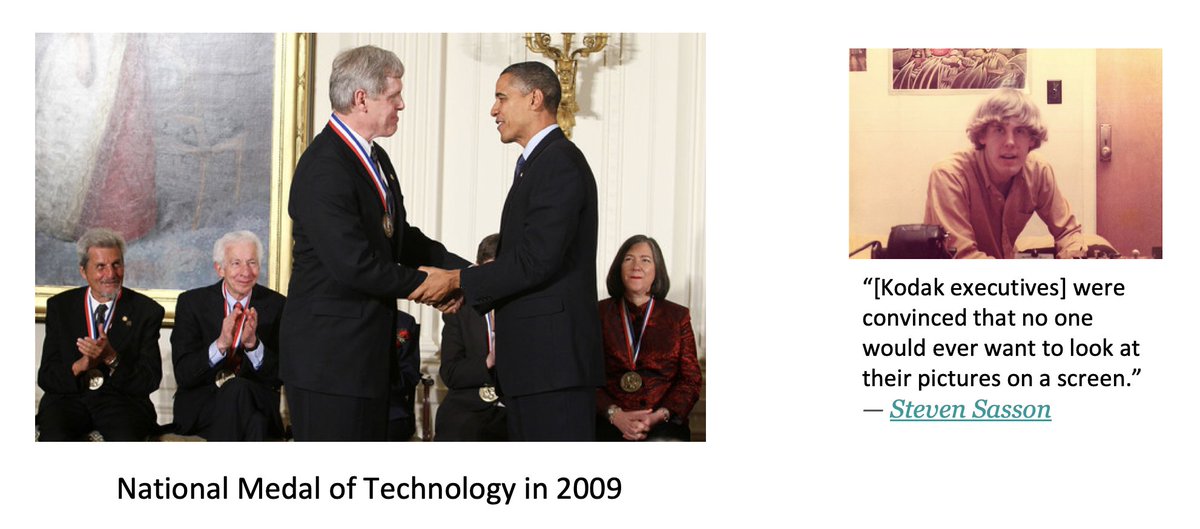 (5/n) Though Sasson's invention was not widely appreciated at the time, 35 years later he received a long overdue recognition: The National Medal of Technology, the highest honor that can be given to an engineer by the President of the United States.