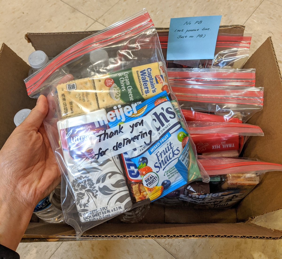 june_park_'s tweet photo. 2nd batch with some no PB options. #thankyoufordelivering #covid19 https://t.co/JCnC7FNC3G