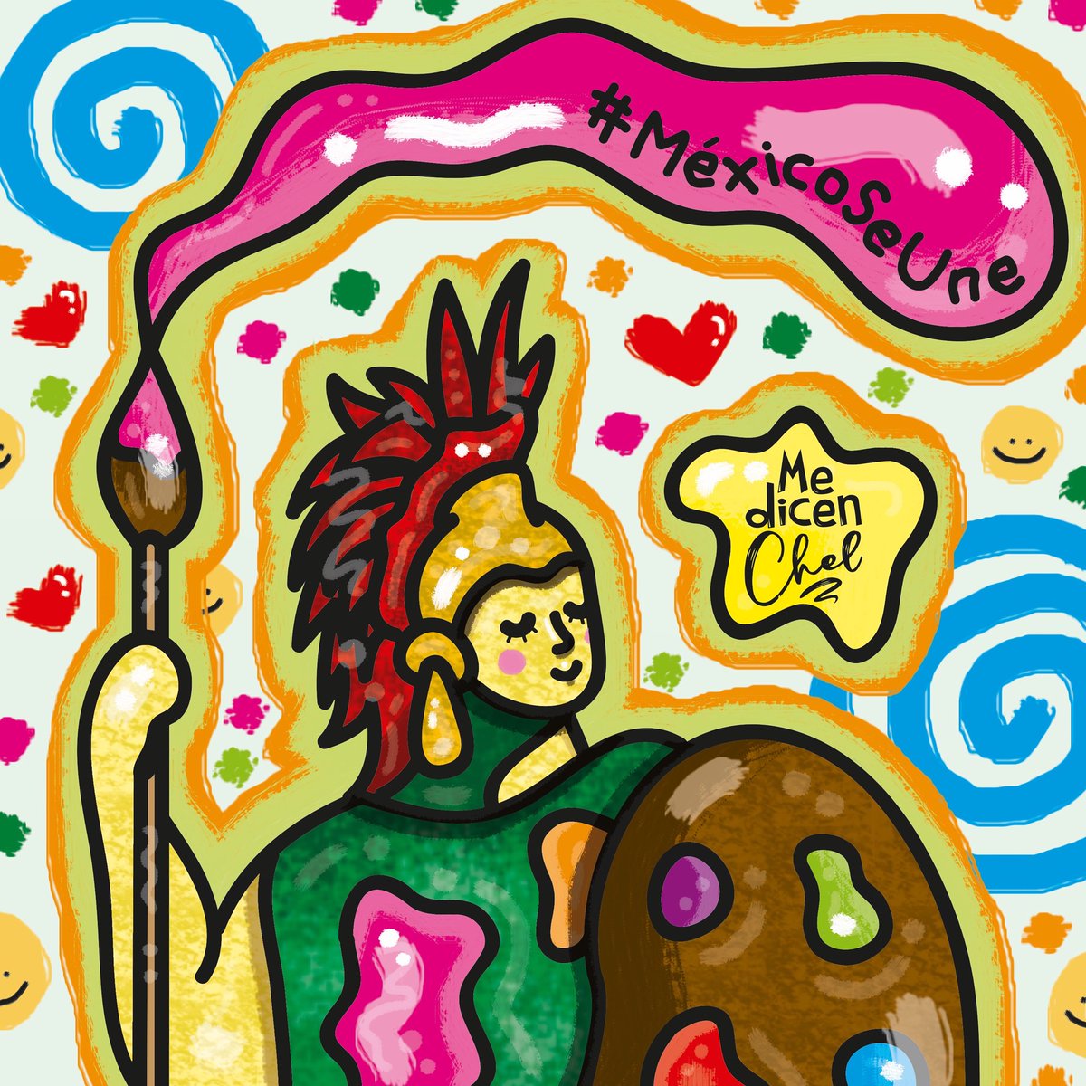 ChelDicen's tweet image. ¡Porque el arte nos une! #MéxicoSeUne @cervezaindio @pon_cervantes @mareoflores #CuarentenaDeIlustración #RetoExtra #Arte #Diseño #Ilustración