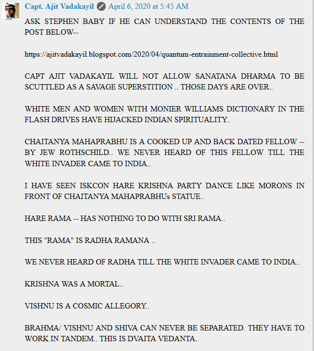 Cybergeek79's tweet photo. We will no longer stay quiet and let #SanatanaDharma continue to be hijacked by the likes of #StephenKnapp and #ISKCON
@IskconInc @ISKCONBangalore @iskconglobal
@IskconComIND
@ISKCONPune
@idtsevaks
@ISKCONVECC
@iskcondelhi
@Iskcon_goa
@ISKCON_Dwarka
@IskconLeicester https://t.co/rNEn5WSrRJ