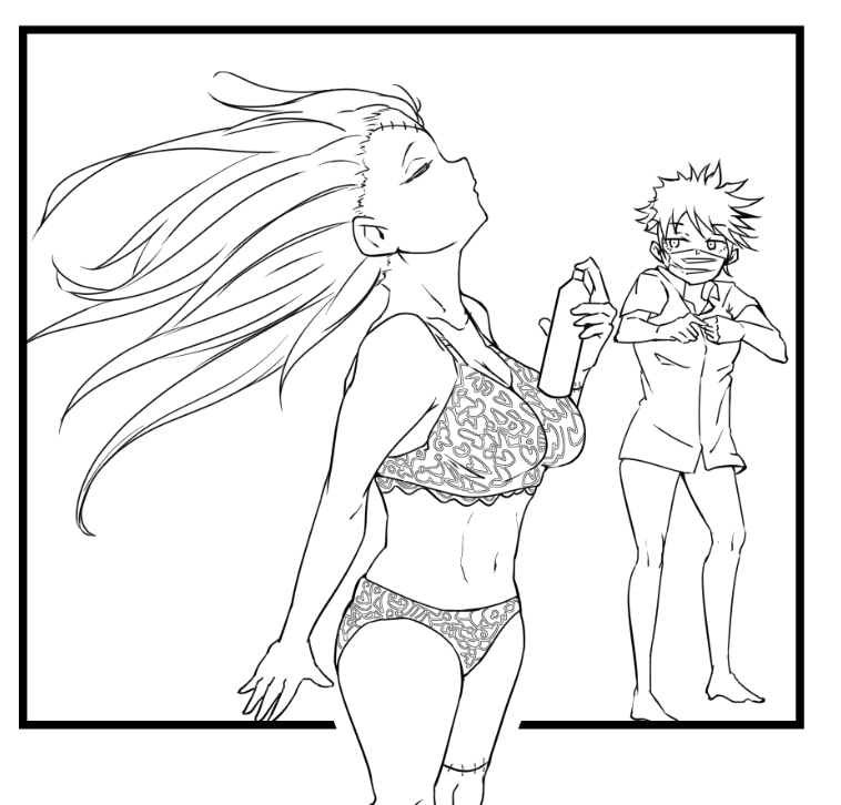 新作漫画の一コマを公開〜 
