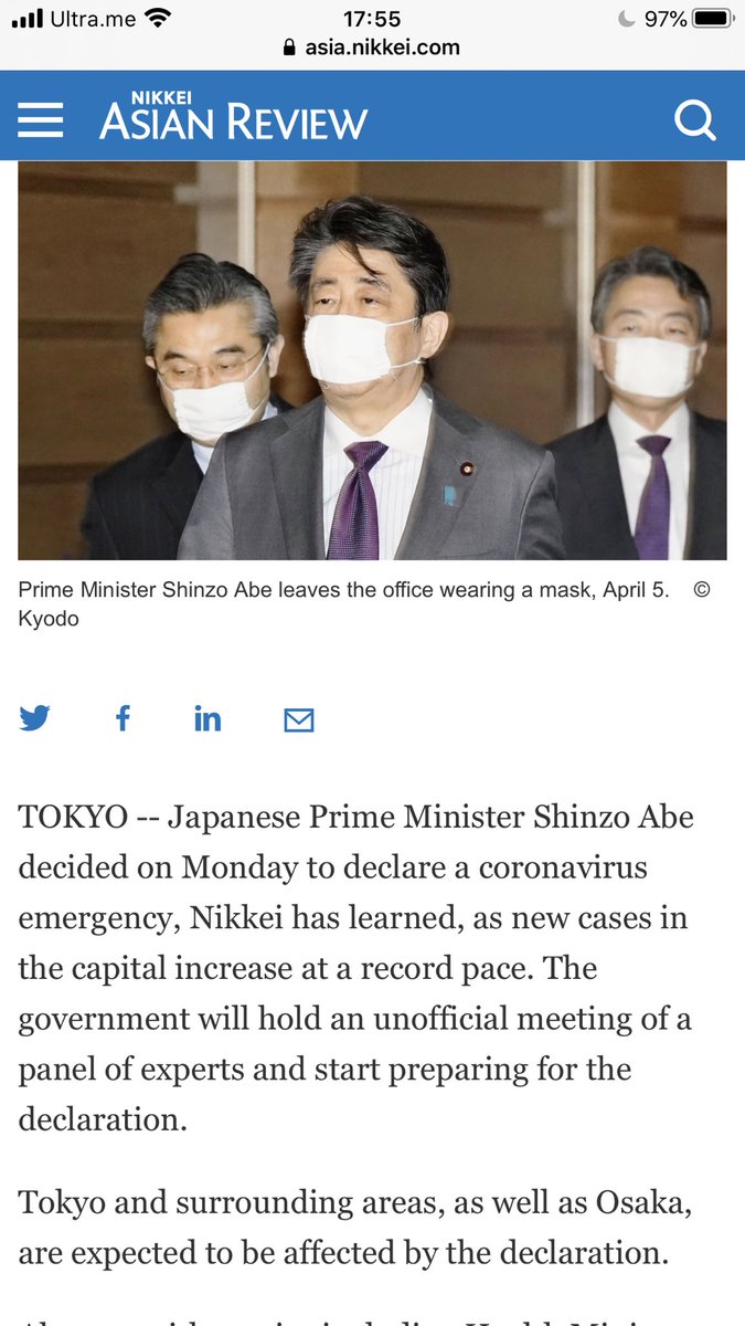 财经冷眼twitterren 日本麻烦了 确诊病例跳涨 安倍首相宣布日本全国进入紧急状态 为了奥运隐瞒太久 终于压不住了 新加坡情况也恶化 二次爆发 下一个会是谁 财经冷眼twitterren 日本麻烦了 确诊病例跳涨 安倍首相宣布日本全国进入紧急状态 为了奥运隐瞒太久 终于压不住了 新加坡情况也恶化 二次爆发 下一个会是谁