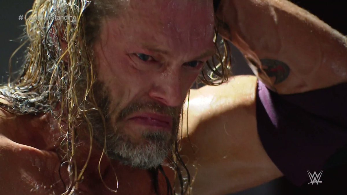 HoldmyLatte's tweet photo. This man is a gift 
#Edge #WrestleMania https://t.co/XTIvoGSiU8