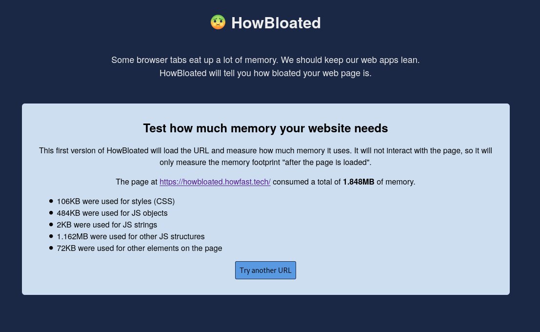 msuixo's tweet photo. @alberictrancart @Phacks @HowFastMonitor @BatbyRomain Tadaaa! The PoC is out and available at https://t.co/qYq6iWXPC0 :D

This is a MVP, please send me your ideas for the next iteration! #HowBloated #webperformance https://t.co/6ApNn1hshv