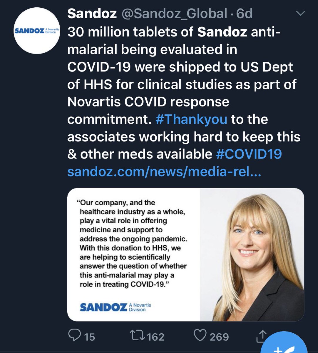Sandoz is subsid of Novartis. Now look at Sandoz six days ago. Boop. I’m done.  