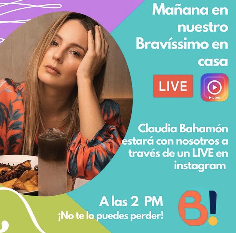 Mañana los esperamos a partir de las 2pm en nuestro live <a href="/BravissimoCity/">Bravíssimo</a> con <a href="/CLAUDIABAHAMON/">claudiabahamon</a> en <a href="/Citytv/">Canal Citytv</a>