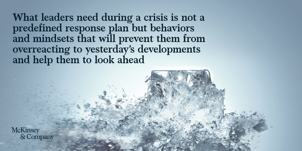 For many executives, the coronavirus pandemic is a crisis unlike any other in recent times. Here are five leadership practices can help you respond effectively. mck.co/2JJA9JU #covid19