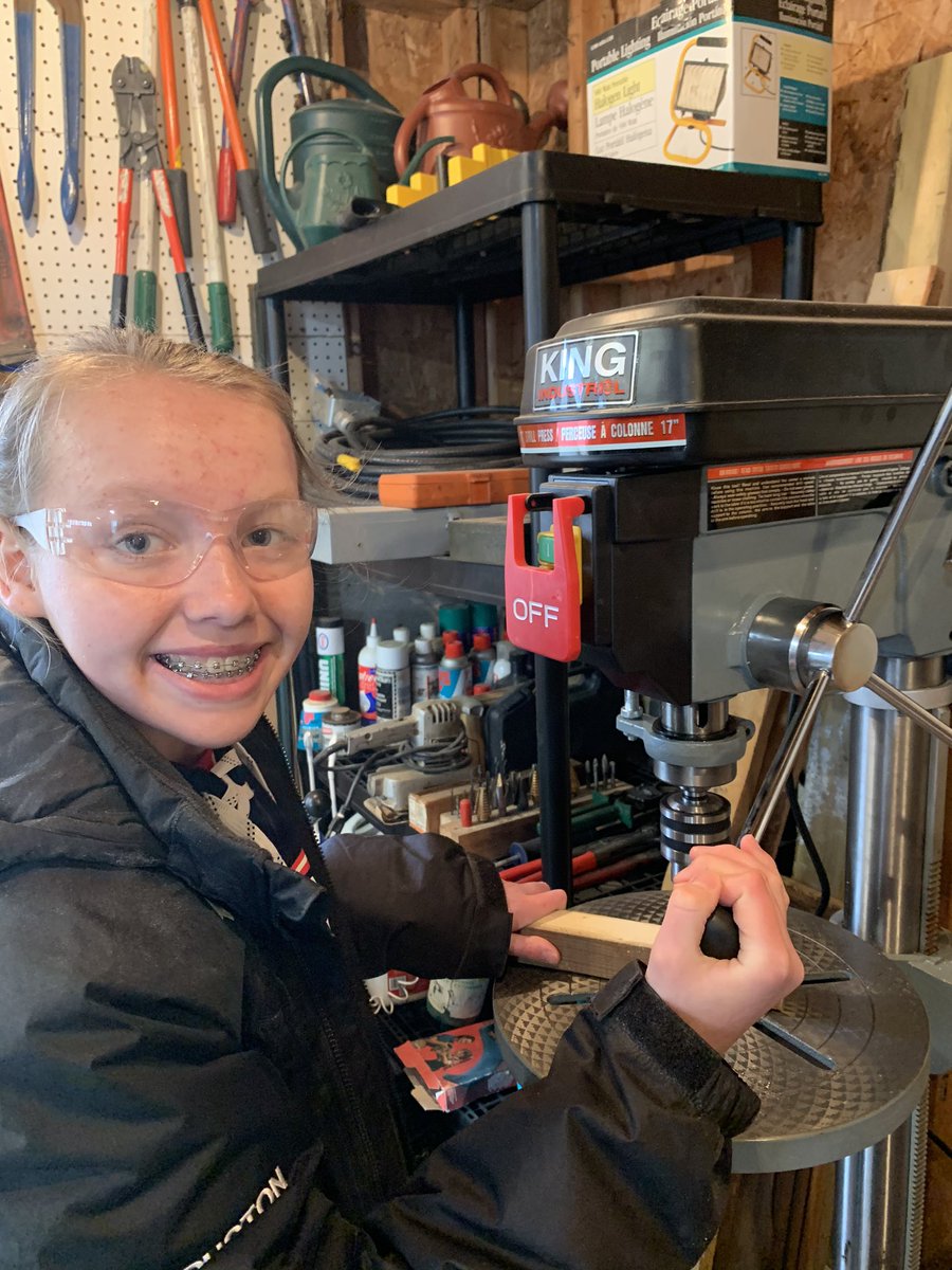 RustonRaymond's tweet image. Had a great Tech class today.  My girls build a bike/scooter rack!