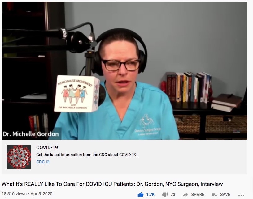 "There are no emergencies in a  #pandemic. We don't have to give it," referring to their time."If there's no  #PPE, I'm not going to the hospital." "At the end of the day, why should my family lose their mother - their wife, because - because of a hospital system." ~ Dr. Gordon