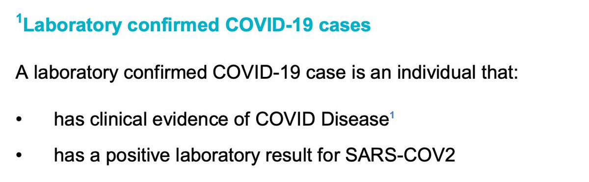 What is a "laboratory confirmed case"?