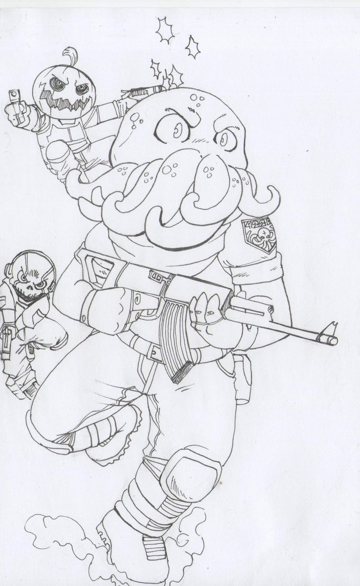 kraken4220mx's tweet photo. Cthulhu and the crew playing #CallOfDutywarzone #squad #ps4 #Bornusers #mexicanmanga #playing #Quarantine #lovecraft #cthulhu #uthar #uthar4220 #lovecraftian https://t.co/yFSZ1eC3Nq