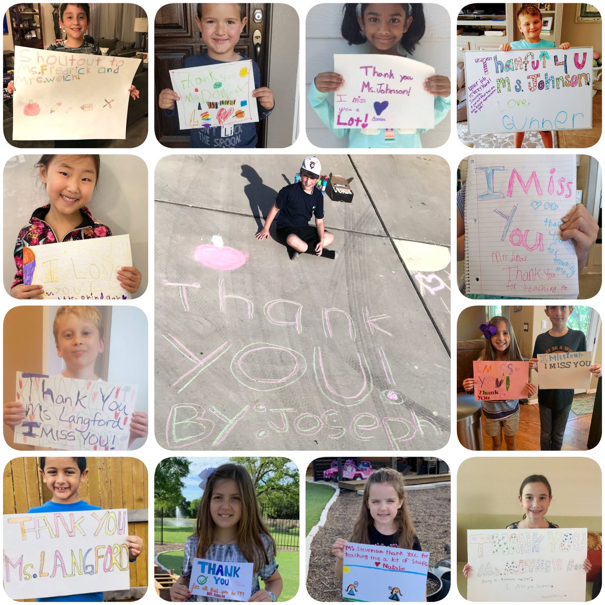Last week was virtual spirit week for <a href="/ElsaEngPTA/">Elsa England ES PTA</a> . One day students wrote notes; we all miss our teachers!

(Parents gave permission for these pics to be shared on social media.)