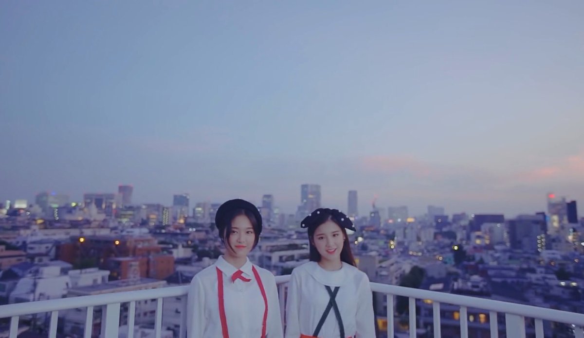 the city skyline is a symbol used in many loona mvs to represent earth. it being shown outside the window can also be representing that yeojin is separated from earth because she is lost in eden.