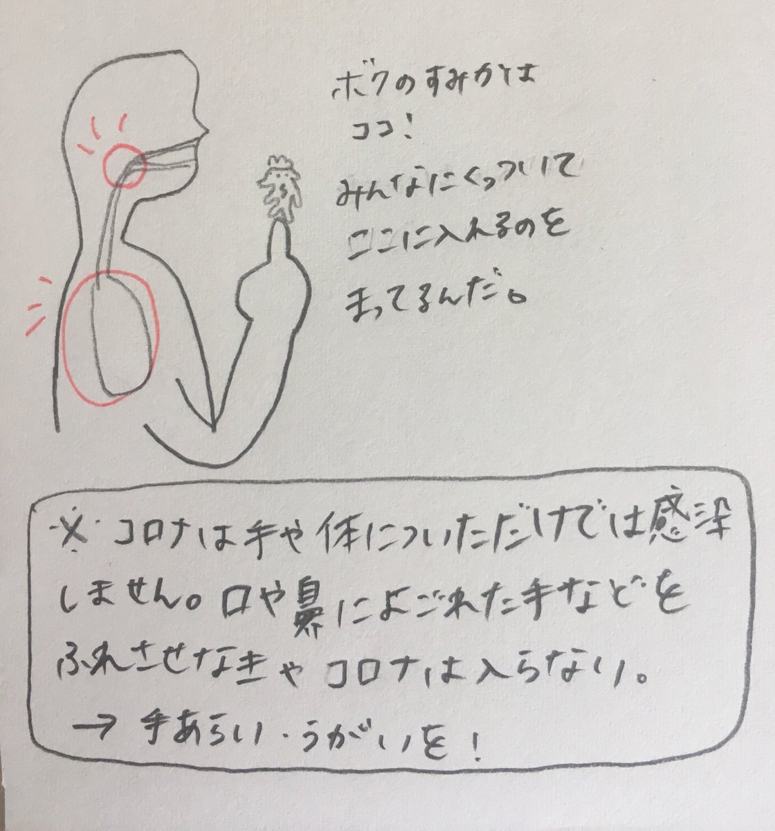 MizutaniSatoko's tweet photo. どうして感染するのか、
なぜ手洗いうがいが大事なのか、
なぜ元気でいればいいのか
書いてみました。
私の雑さがバレる。

#新型コロナウイルス https://t.co/4TWy93KtCr