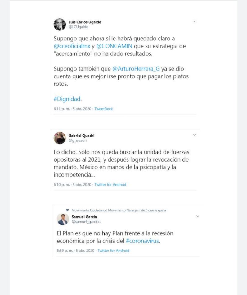 cguerreromtz's tweet photo. Reacciones por el "23o" Informe de López Obrador. "Olvidó" tratar el tema de  crisis sanitaria y epidemia, que nos tiene guardados a todos  los mexicanos y provoca crisis económica nacional. Esto indica que el tema es grave y a punto de colapsar. Duras críticas, no es para menos. https://t.co/CzRaVF5JsL