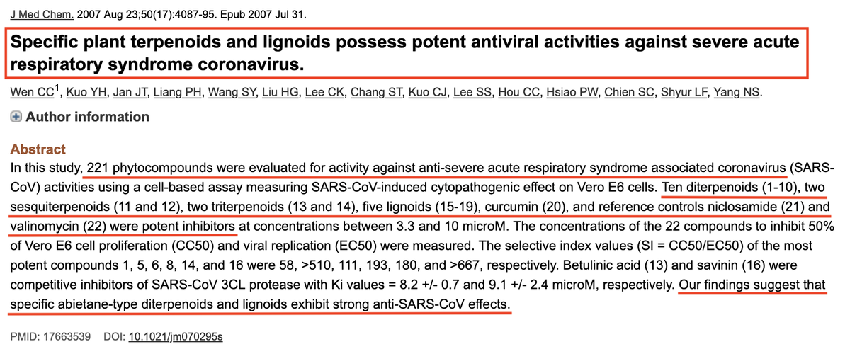 The "Medical Establishment" says there's no way to treat coronavirus?I just did some PubMed digging and found studies on natural COVID killers.Licorice root, Curcumin (Turmeric), Chlorine Dioxide, Betulinic Acid (Chaga mushroom), & more.Why do scientists ignore the science?