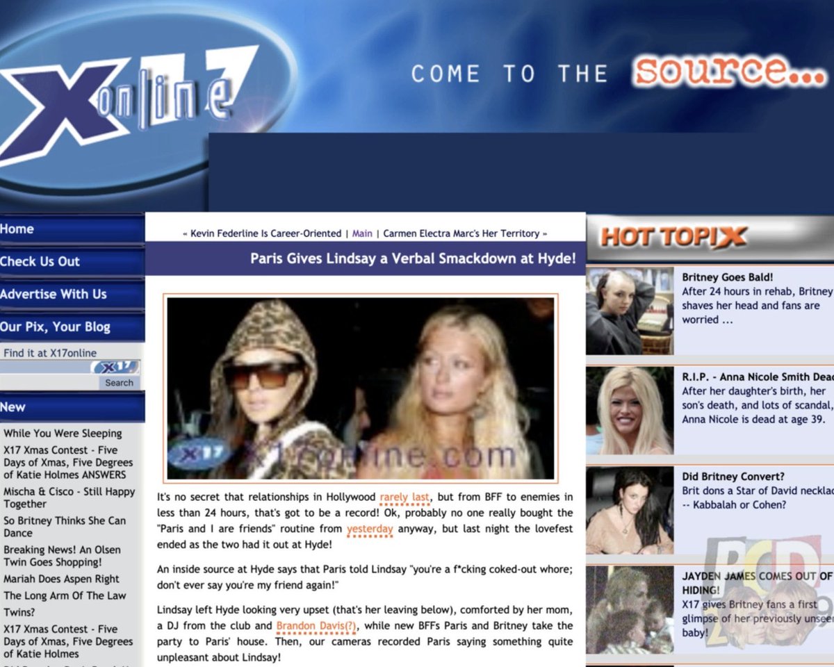 the night after the photo-op, the war continued, with paris allegedly screaming at lindsay at a club that she’s a "coked-out whore," per x17online; later, at paris& #39; house, she instructs her security to "tell firecrotch she& #39;s no longer welcome"