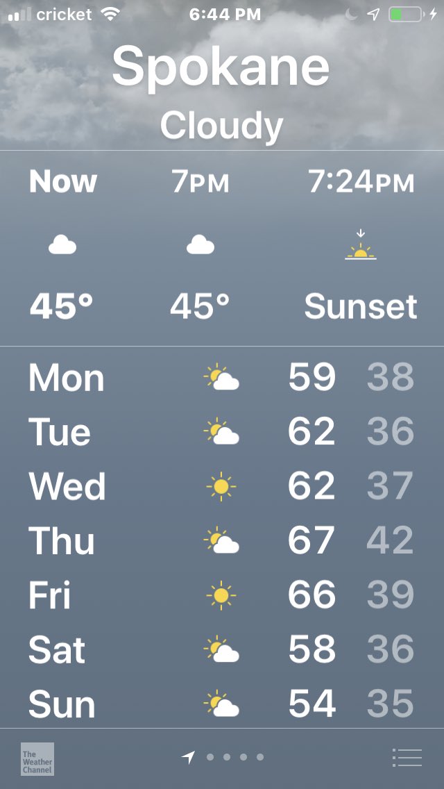 SpokaneNadine's tweet photo. It could be a tough week ahead and I need this silver lining. Please join me in taking a few minutes each day to soak up some sunshine, pray for our neighbors who are sick and struggling, and believe that we will get through this together and be even stronger!
#InlandStrong https://t.co/Yr9s7U8NXE