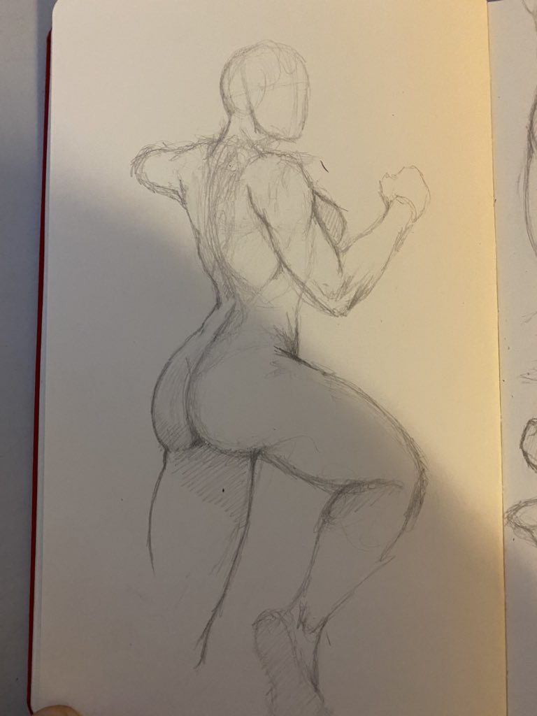 TheWeredude's tweet photo. Sketch from the other day from reference. Trying to hammer out more sketches daily! :) #traditionalart #traditionalartist #animalsketches #datbootydoh #anatomyart #pencilsketch #gettingbetter #ijustwanttodrawcomicsman #comicart https://t.co/IDhzLVrEcm