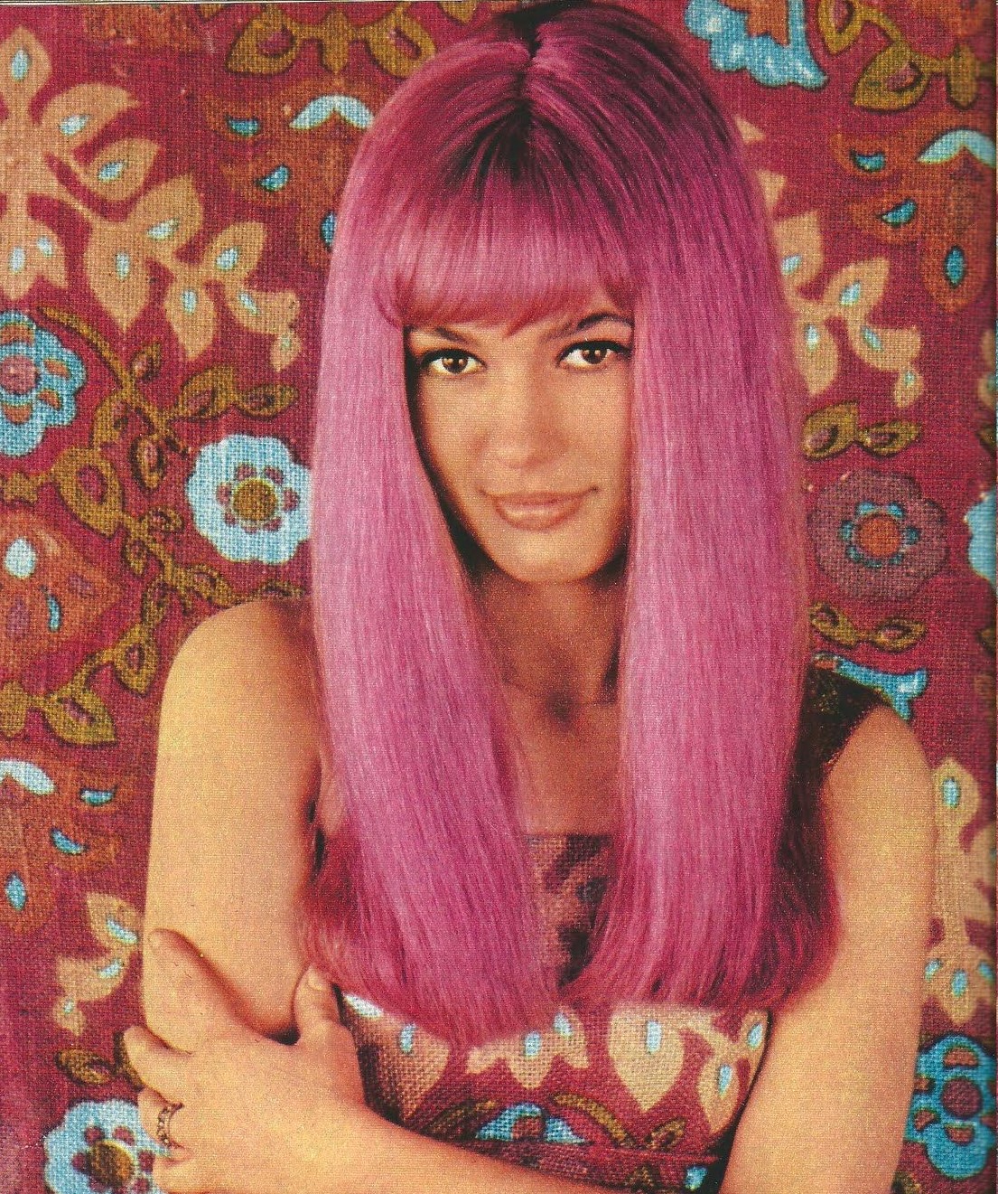 Pink wig cheap 70s