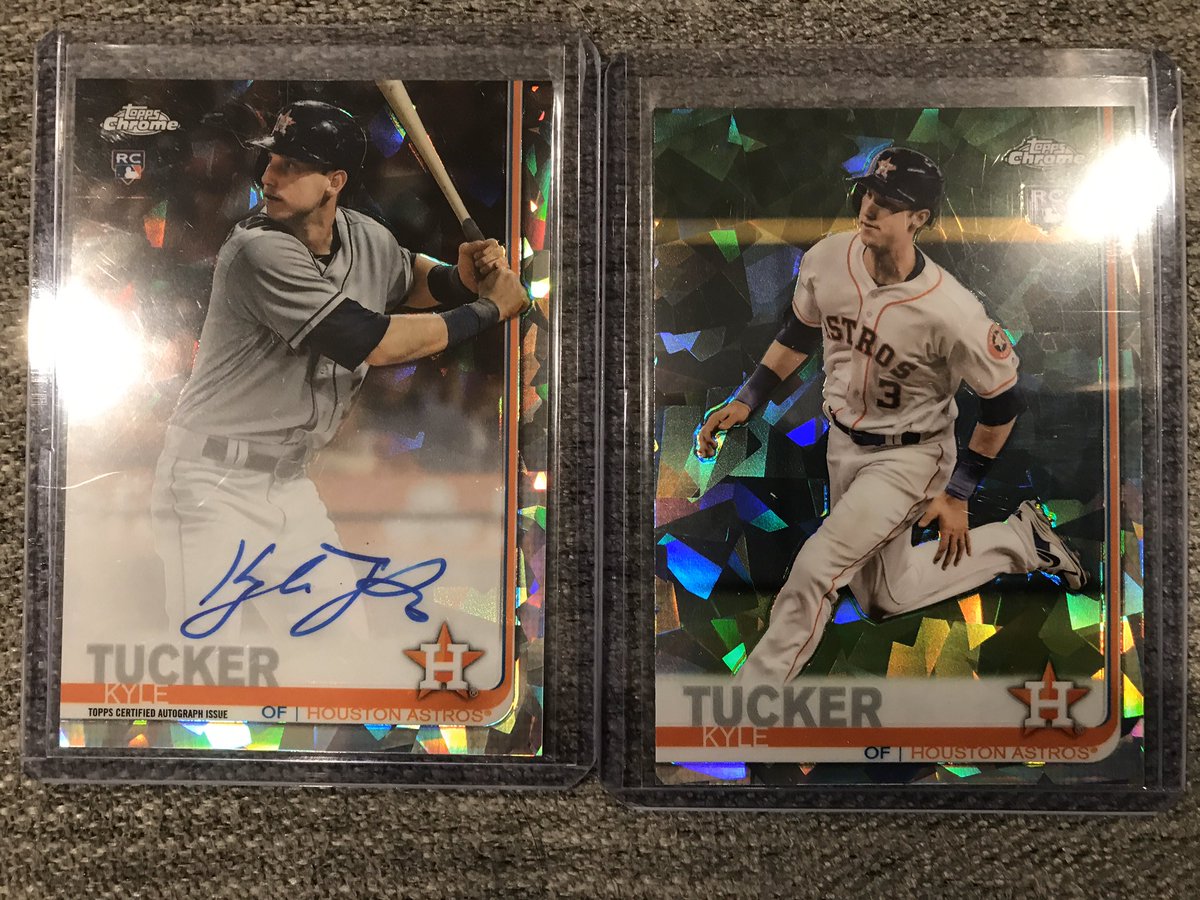 Who needs a smile? Giveaways are back! 2019  @Topps Sapphire Kyle Tucker Auto and Base FREE to a person you nominate that needs to feel better in this pandemic. Just reply with a name and follow someone else (not me) in this thread. These were pulled by  @CheapFunBreaks