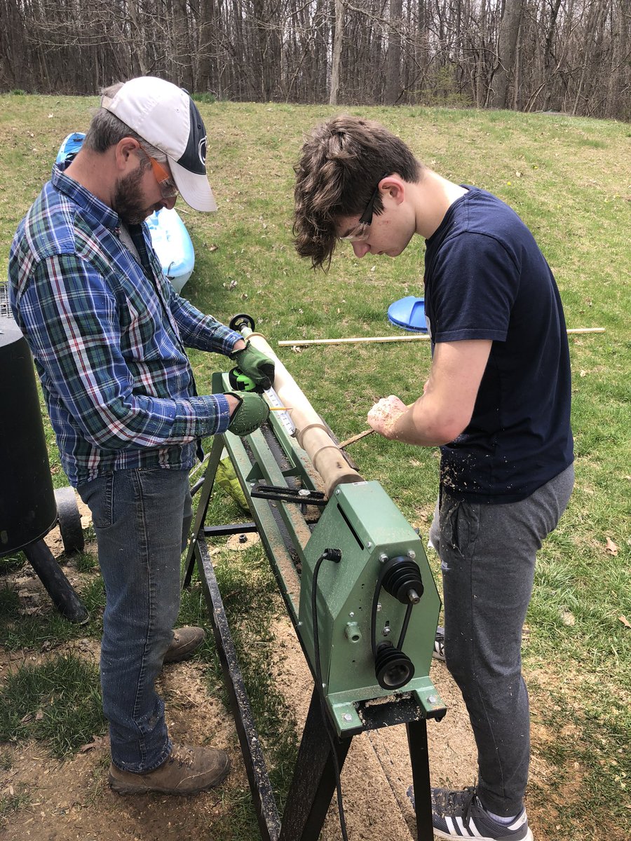 I miss being on the field right now, but my Dad and I decided to try milling a wood bat today for a quarantine project. It was a cool experience. <a href="/ConradWeiserHS/">Conrad Weiser High School</a> #experientiallearning #woodworking #baseball #quarantine @inquispreceptor