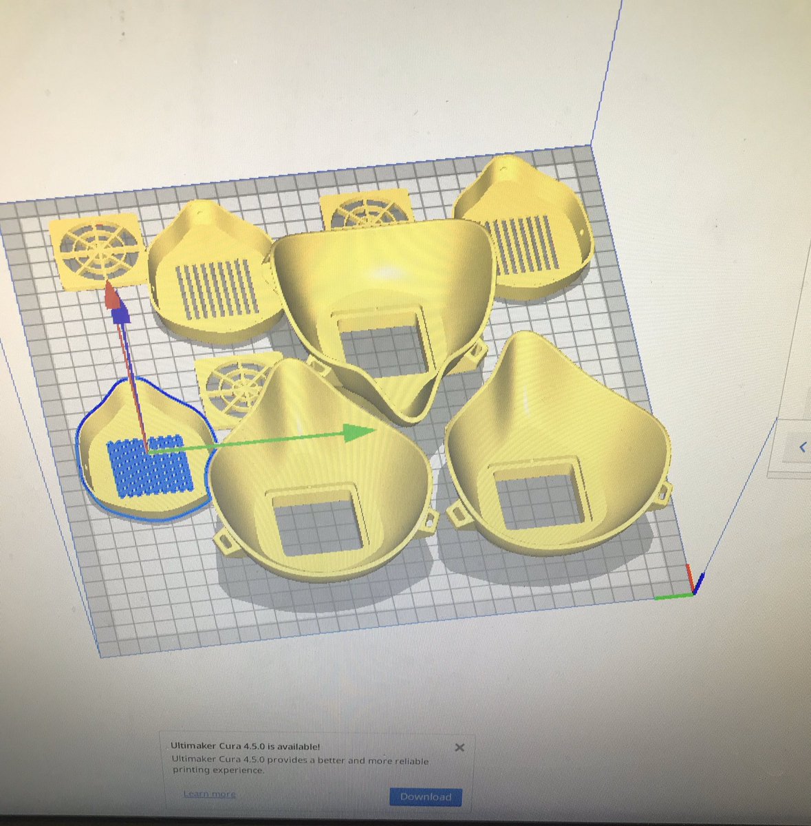mack_the_maker's tweet photo. Going to start making masks for @pchd! Got a backchats I’m sending to some medical friends back in N. IL but we’ll be cranking them out this week—if I can find supplies! #COVID19 #maker #makersgonnamake #lasercutting #3dprinting https://t.co/FEOx64YV8g