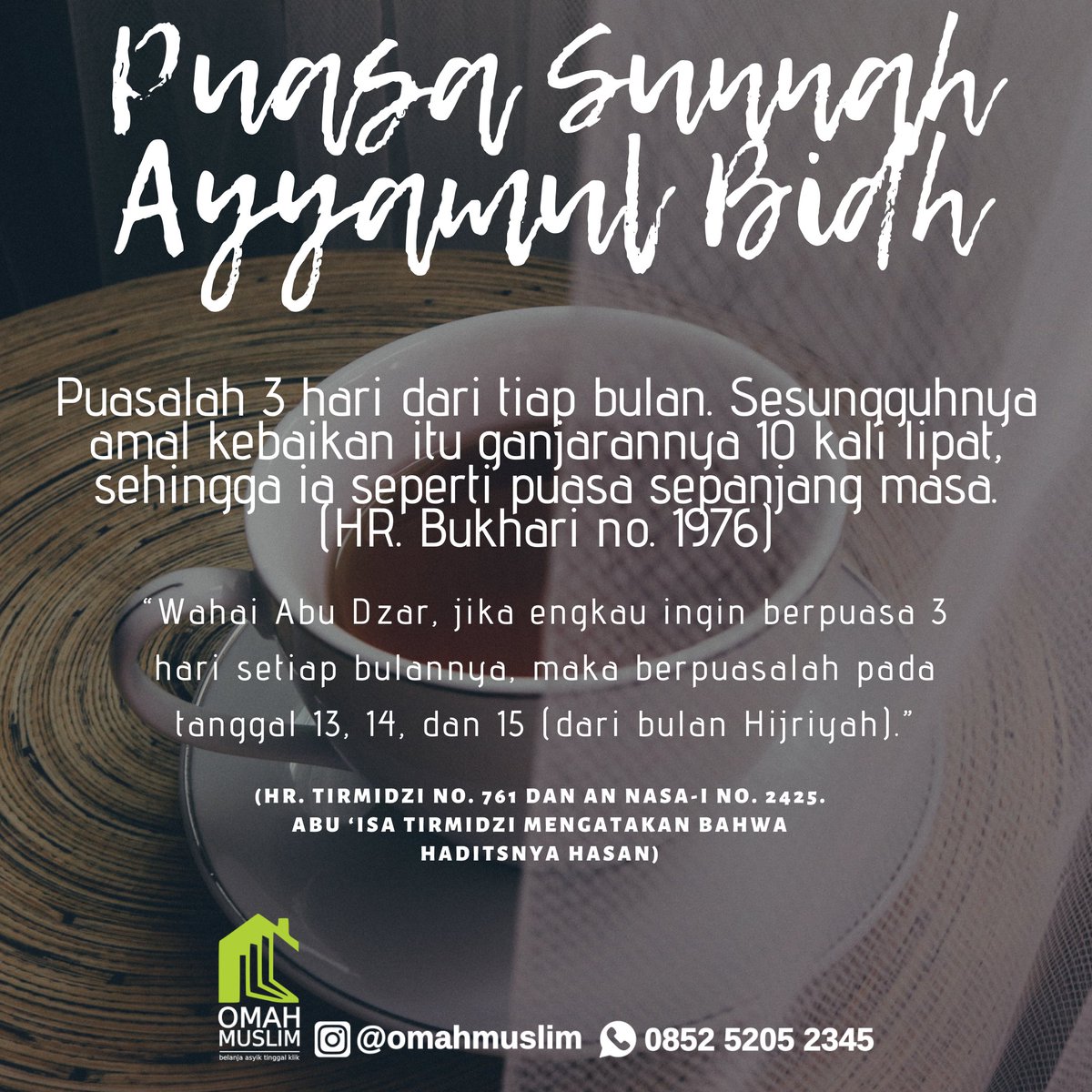 wiwithp's tweet photo. Insyaallah besok hari Selasa, Rabu dan Kamis bertepatan dengan dengan 13, 14 dan 15 Sya'ban 1441H

#PuasaSunnahAyyamulBidh
#AyyamulBidhSyaban1441H https://t.co/BfuIew5UEi